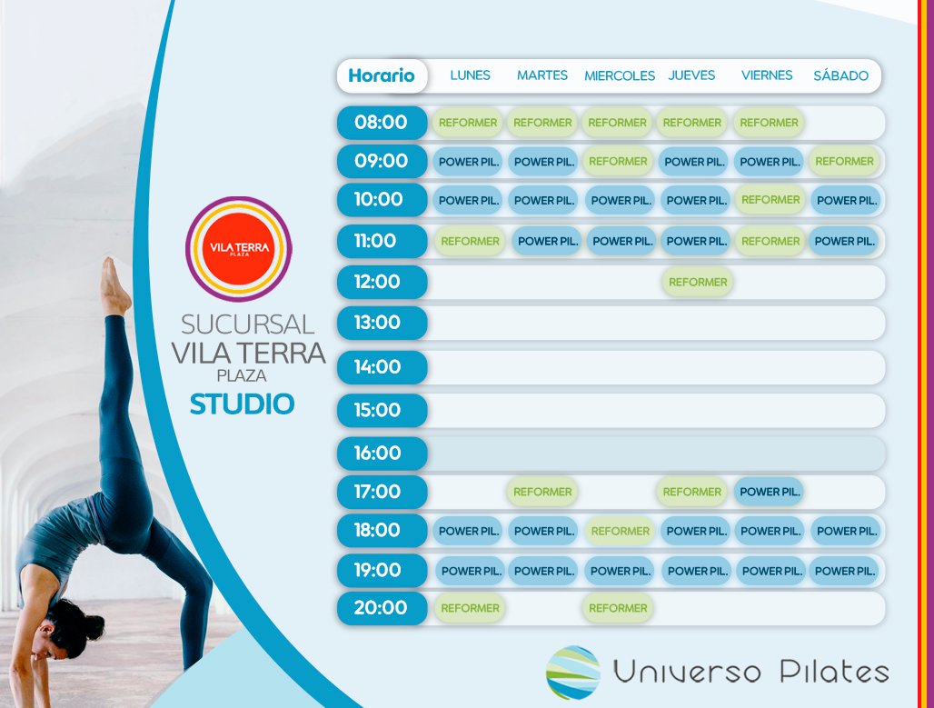 Horarios Studio 2025
